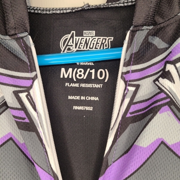 Black Panther Youth Onsie Size Medium 8/10 - Picture 2 of 4